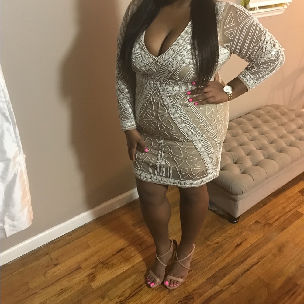 Misguided Embellished Dress Plus